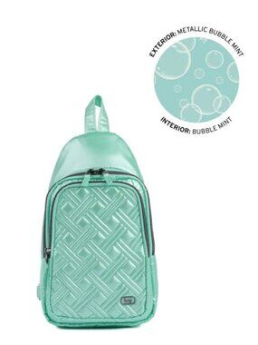 Lug Scurry Sling Bag Metallic Bubble Mint Green